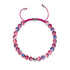 Picasso Porcelain Macrame Bracelet | Violet Cranberry